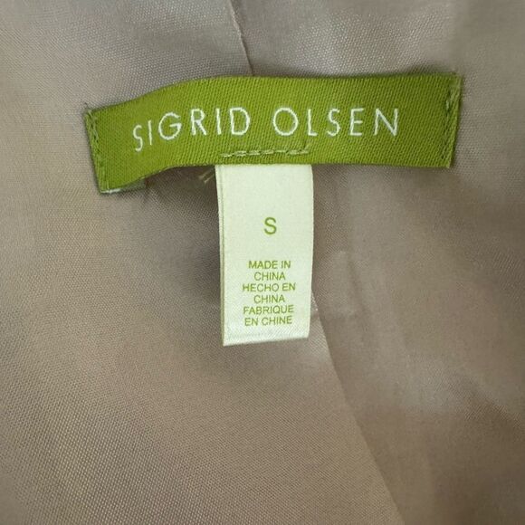 Sigrid Olsen Silk & Cotton Blend Floral Lightweight Jacket - Picture 11 of 13